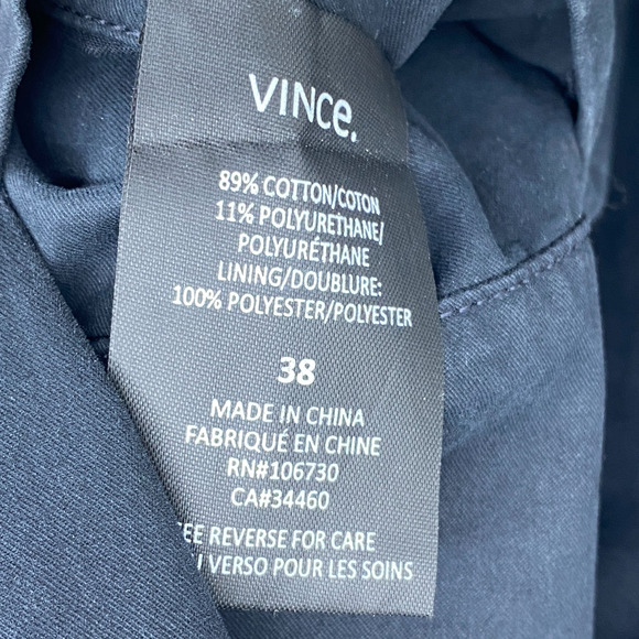 VINCE Blazer Mens 38 Jacket Sportscoat Unstructured Cotton Blend Casual Blue - Picture 6 of 11